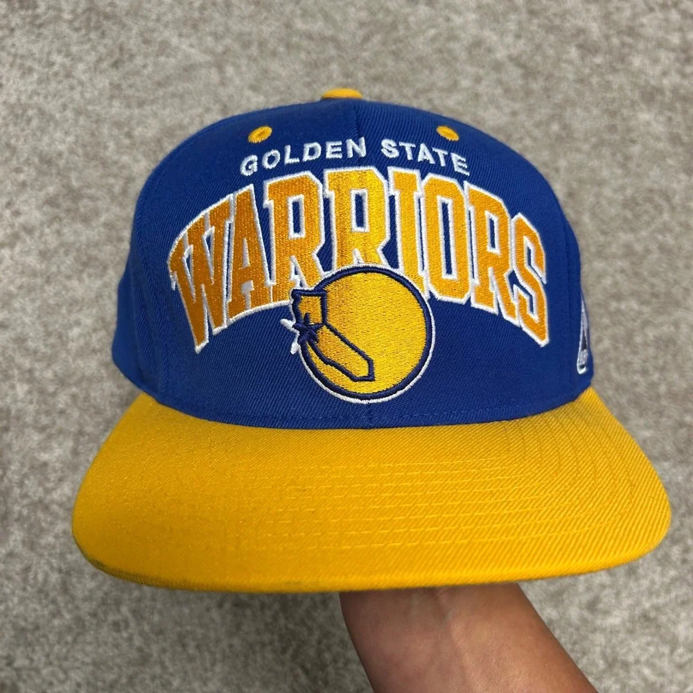Golden State Warriors Mitchell Ness‎ Hardwood Classic Snapback Hat Blue Yellow